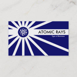 Tarjeta De Visita Rayos atómicos - Azul oscuro