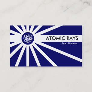 Tarjeta De Visita Rayos atómicos - Azul oscuro