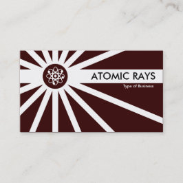 Tarjeta De Visita Rayos atómicos - Marrón