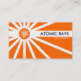 Tarjeta De Visita Rayos atómicos - Naranja