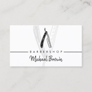 Tarjeta De Visita Razor Barbershop
