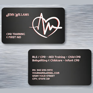 Tarjeta De Visita RCP Instructor Black