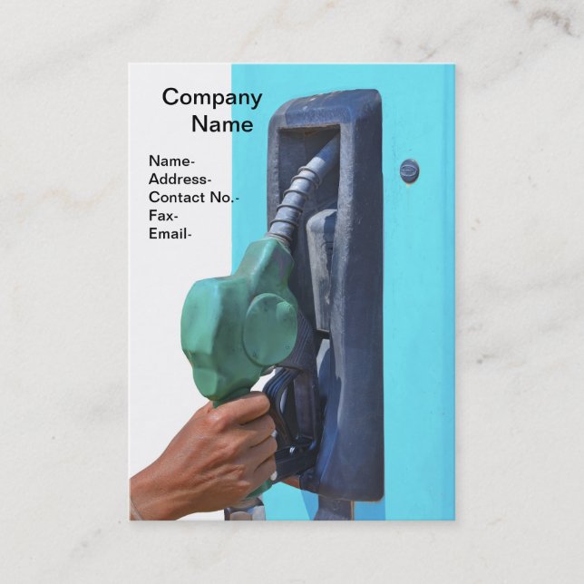 Tarjeta De Visita Reabastecimiento de combustible (Anverso)
