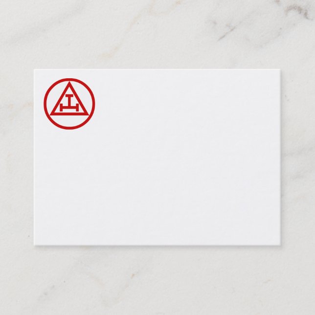 Tarjeta de visita real del arco (Anverso)