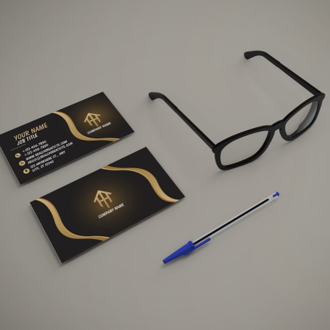 Tarjeta De Visita Real Estate Agent Luxury Business Card (Subido por el creador)