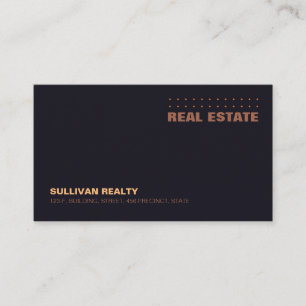 Tarjeta De Visita Real Estate Agent Realty Property Card Business Ca