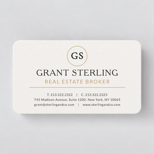 Tarjeta De Visita Real Estate Broker Professional (Subido por el creador)