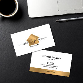 Tarjeta De Visita Real Estate Profesional Moderno Script House