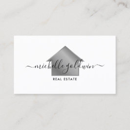 Tarjeta De Visita Real Estate Profesional Moderno Script House