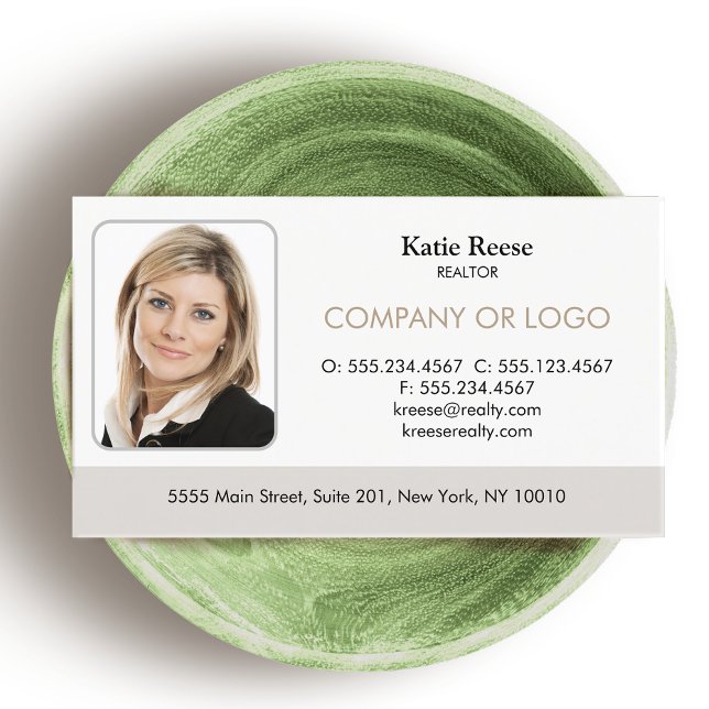 Tarjeta De Visita Real Estate Professional Add Photo and Logo (Subido por el creador)