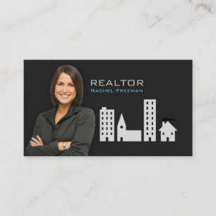 Tarjeta De Visita Real Estate Realtor Property Manager Building City