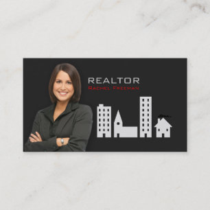 Tarjeta De Visita Real Estate Realtor Property Manager Building City