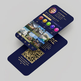 Tarjeta De Visita Real Inmobiliaria Marina Azul Instagram moderno