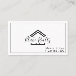 Tarjeta De Visita Realidad profesional de realtor