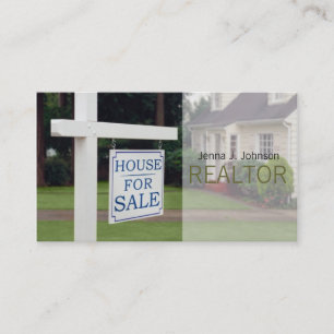 Tarjeta De Visita Realtor, Bienes Raíces, Agencia House Home Busine