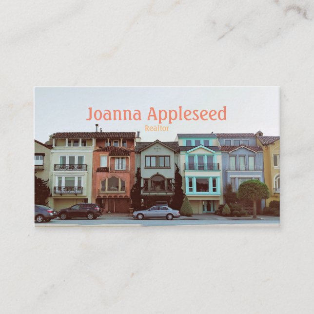 Tarjeta de visita Realtor | Con la cara disparada  (Anverso)