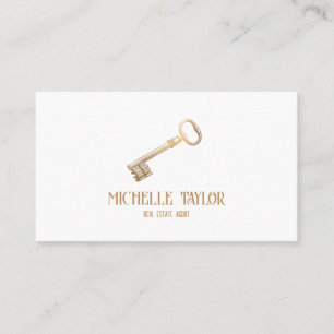 Tarjeta De Visita Realtor de cosecha profesional Real Estate Photo B