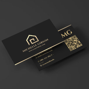 Tarjeta De Visita Realtor de intermediarios hipotecarios de casa neg
