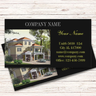 Tarjeta De Visita Realtor de remodelación de vivienda de construcció