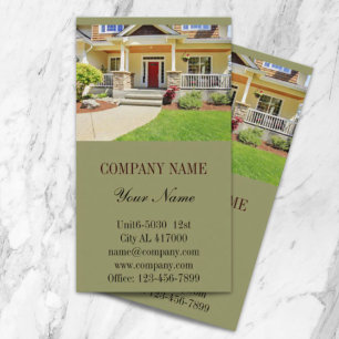 Tarjeta De Visita Realtor de remodelación de vivienda de construcció
