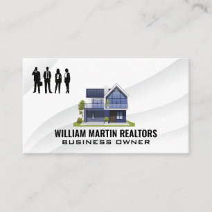 Tarjeta De Visita Realtor   Empresarios   Hogar moderno