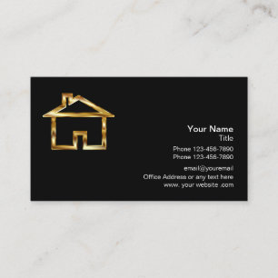 Tarjeta De Visita Realtor logotipo de casa con clase