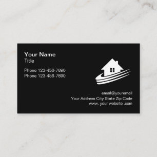 Tarjeta De Visita Realtor profesional con logotipo moderno