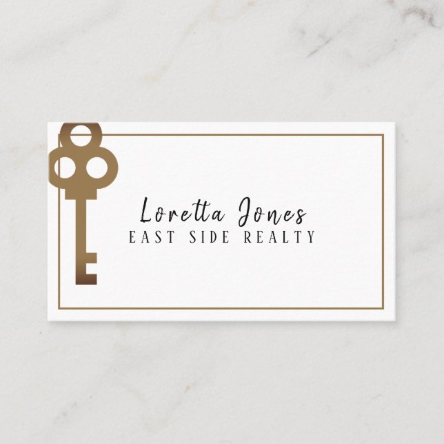 Tarjeta de visita Realtor Profesional Realty (Anverso)