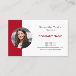 Tarjeta De Visita Realtor profesional simple Insertar o añadir foto 