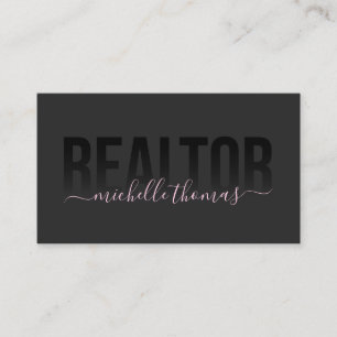 Tarjeta De Visita Realtor Real Estate Agent Profesional Añadir foto