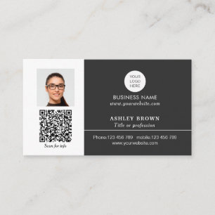 Tarjeta De Visita Realtor Simple Profesional Moderno foto de código
