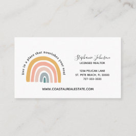 Tarjeta De Visita Realtor vive en un lugar que nutre tu alma