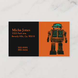 Tarjeta De Visita Rebelión radiactiva del robot