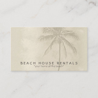 Tarjeta De Visita Recepción de la casa de playa