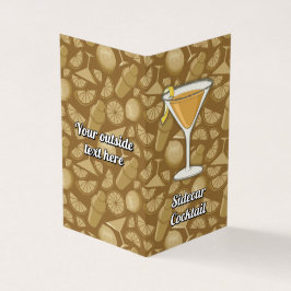 Tarjeta De Visita Receta de Sidecar