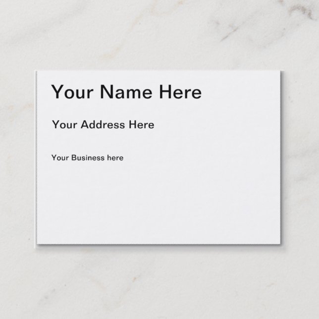 Tarjeta de visita rechoncha (Anverso)