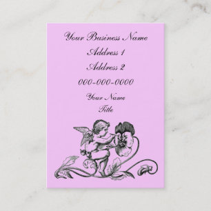 Tarjeta de visita rechoncha de la querube