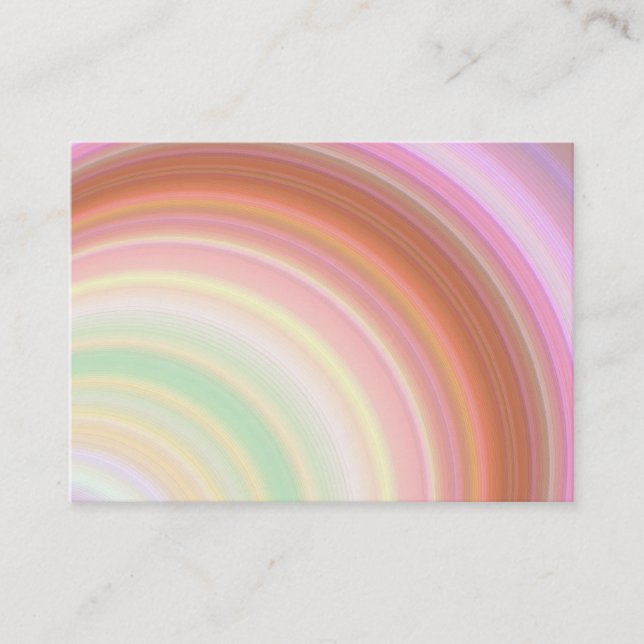 Tarjeta de visita rechoncha de los colores (Anverso)