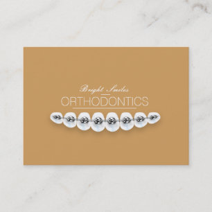 Tarjeta de visita rechoncha del dentista del