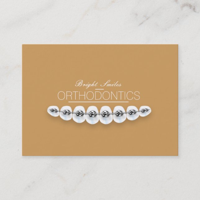 Tarjeta de visita rechoncha del dentista del (Anverso)