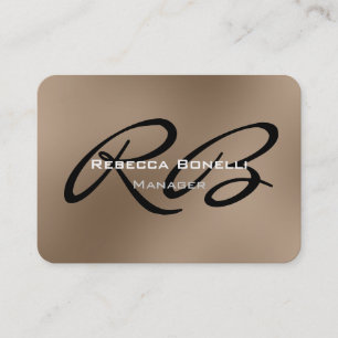 Tarjeta de visita rechoncha del encargado de la