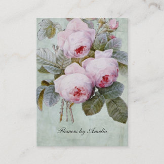 Tarjeta De Visita Rechoncho botánico de la rosaleda inglesa del