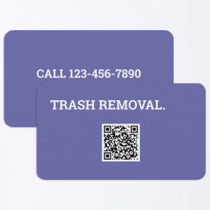 Tarjeta De Visita Reciclaje de la basura de la basura del código QR