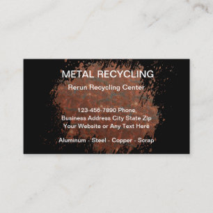 Tarjeta De Visita Reciclaje de Metales y Chatarrería