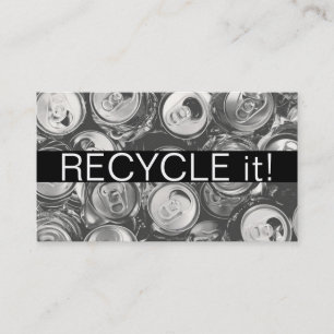 Tarjeta De Visita Reciclar eliminación Metalizado de chatarra