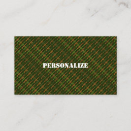 Tarjeta De Visita Reclutador de fuerzas armadas Camo Gun Green