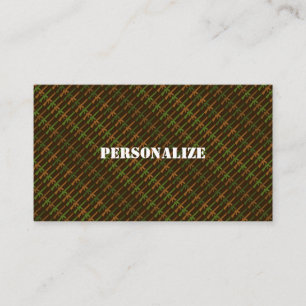 Tarjeta De Visita Reclutador de las Fuerzas Armadas Militares Camo G