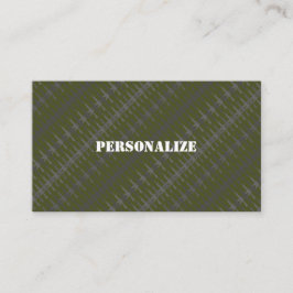 Tarjeta De Visita Reclutador de las Fuerzas Armadas Militares Camo G