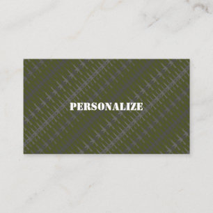 Tarjeta De Visita Reclutador de las Fuerzas Armadas Militares Camufl