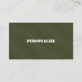 Tarjeta De Visita Reclutador de las Fuerzas Armadas Militares GI Ejé